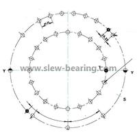 XZWD Vânzare Hot de înaltă calitate Swing Ring Rulment Turntable pentru Crane Unic 330