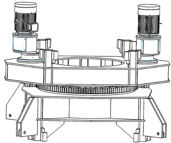 Imaginea rulmentului care lucrează la rulment care funcționează