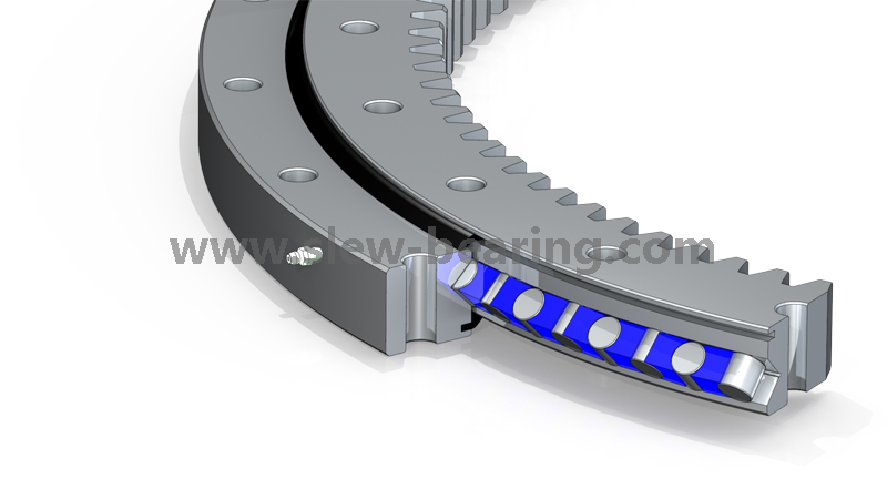XZWD High Precision Single Row Roller Roller Roll Intern Gear Slewing Inel